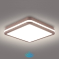 Brilagi - LED-Außen-Deckenleuchte mit Sensor BENE LED/24W/230V 26x26 cm braun IP54