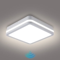 Brilagi - LED-Außenleuchte mit Sensor BENE LED/18W/230V 22x22 cm weiß IP54