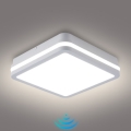 Brilagi - LED-Außenleuchte mit Sensor BENE LED/24W/230V 26x26 cm weiß IP54