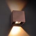 Brilagi - LED Außenwandleuchte CUBE LED/6W/230V braun IP54