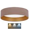 Brilagi - LED Deckenleuchte VELVET LED/24W/230V Ø 40 cm 3000/4000/6400K Beige/Gold