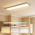 Brilagi - LED-dimmbare Badezimmer-Deckenleuchte FRAME SMART LED/50W/230V 120x30 cm 3000-6000K IP44 beige + Fernbedienung