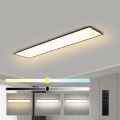 Brilagi - LED dimmbare Deckenleuchte SLIMFRAME LED/58W/230V 120x30 cm 3000-6000K schwarz + Fernbedienung