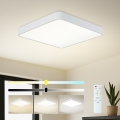 Brilagi - LED dimmbares Deckenleuchte POOL SQUARE LED/48W/230V 3000-6000K 50x50 cm weiß + Fernbedienung