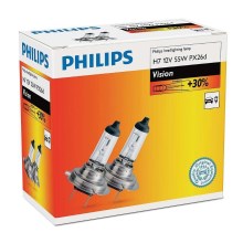 2er SET - Autoglühbirne Philips VISION 12821B2 R5W BA15s/5W/12V