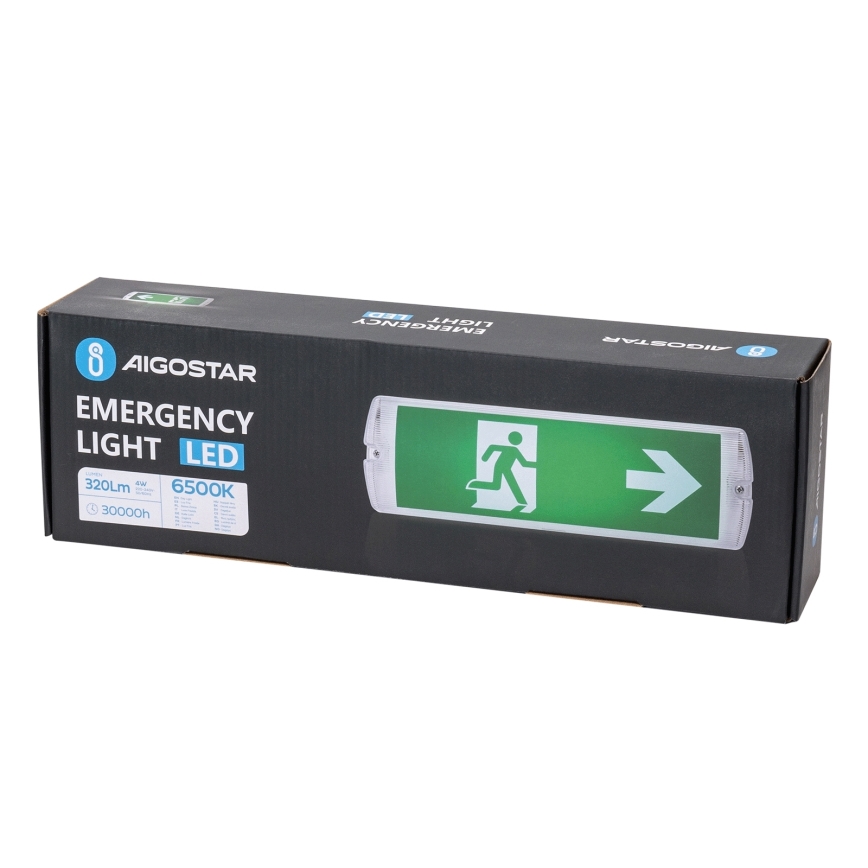 Aigostar - LED-Notleuchte EMERGENCY LED/4W/230V IP65 6500K 600 mAh