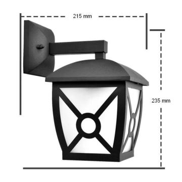 Aigostar - Outdoor-Wandlampe 1xE27/60W/230V IP44