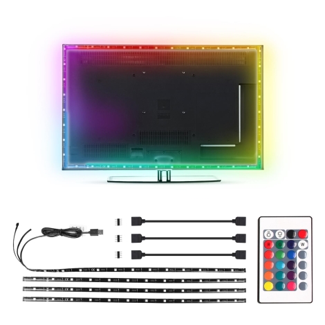 LED Streifen Dimmbar mit USB 0,50M 7,2W 5V RGB IP65 SET 2 ST.