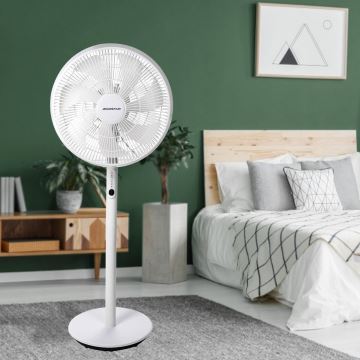 Aigostar - Standventilator 45W/230V weiß + Fernbedienung