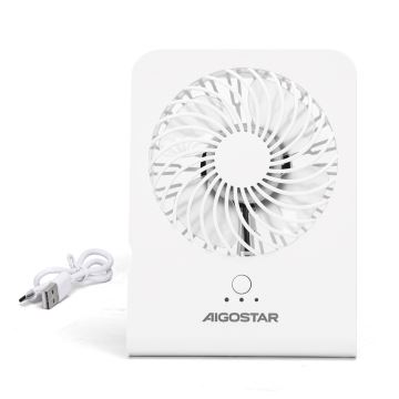 Aigostar - Tischventilator 5W/5V weiß