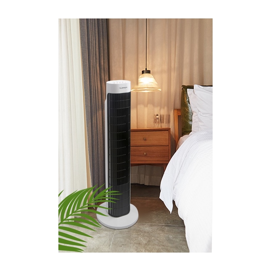 Aigostar - Turm-Ventilator 45W/230V schwarz/weiß