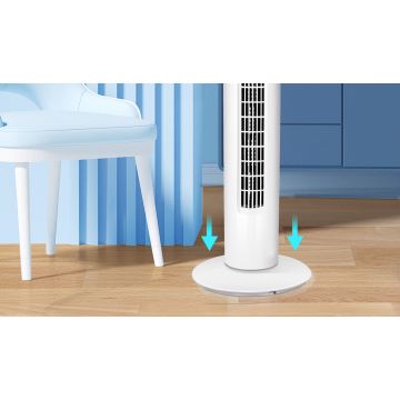 Aigostar - Turm-Ventilator 45W/230V weiß