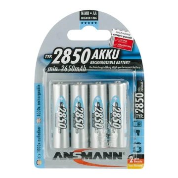 Ansmann 07522 Mignon AA - 4 Stk. Ladebatterie NiMH/1,2V/2850mAh