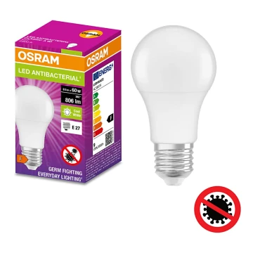 Antibakterielle LED-Glühbirne A60 E27/8,5W/230V 4000K - Osram