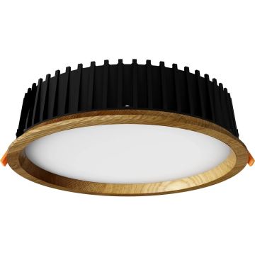 APLED - LED-Einbauleuchte RONDO WOODLINE LED/18W/230V 3000K d 26 cm Eiche Massivholz