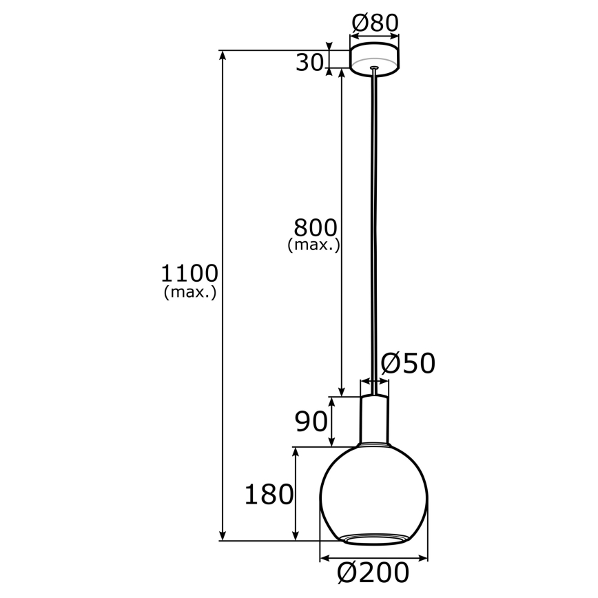 Argon 4357 - Hängeleuchte SAGUNTO 1xE27/15W/230V Durchschn. 20 cm messing