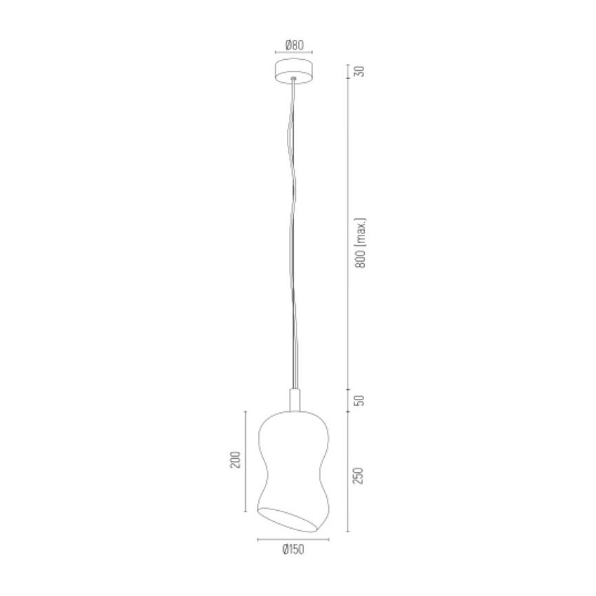 Argon 4742 - Kronleuchter an Schnur DEPORTIVO 1xE27/15W/230V