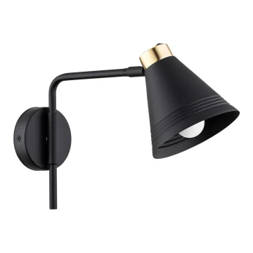 Argon 8008 - Wandlampe AVALONE 1xE27/15W/230V 34 cm schwarz/gold