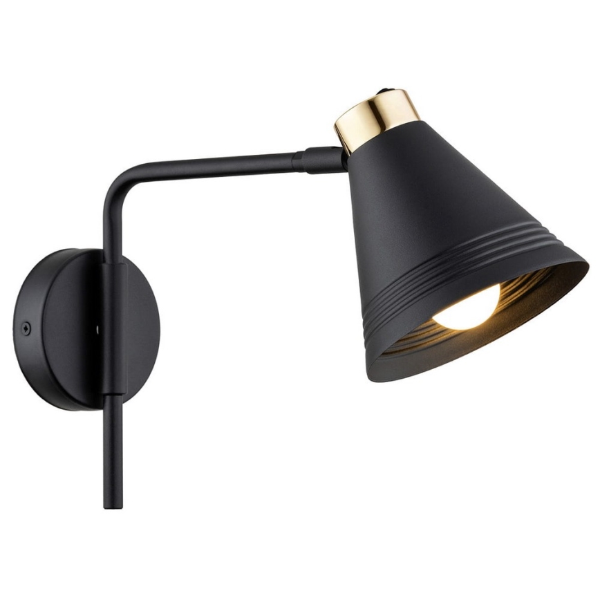 Argon 8008 - Wandlampe AVALONE 1xE27/15W/230V 34 cm schwarz/gold