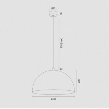 Argon 8245 - Hängeleuchte an Schnur BONITA 1xE27/15W/230V golden