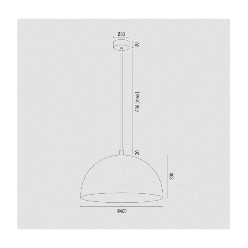 Argon 8245 - Hängeleuchte an Schnur BONITA 1xE27/15W/230V golden