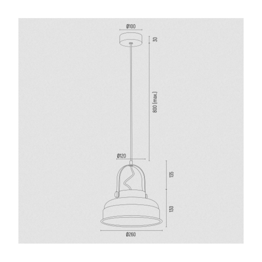 Argon 8287 - Hängeleuchte an Schnur DAKOTA 1xE27/15W/230V grün