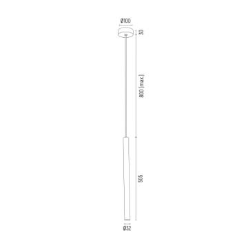 Argon 8333 - LED-Hängeleuchte an Schnur RIO LED/4,2W/230V 3000K grün