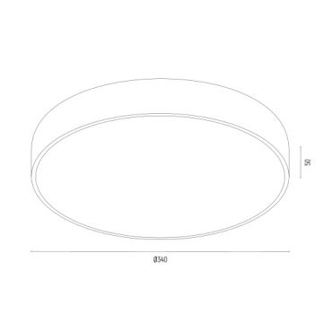 Argon 8335 - LED-Deckenleuchte TIAMO LED/22W/230V 4000K grün