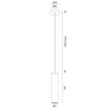 Argon 8489 - Hängeleuchte an Schnur HAMPTON 1xE14/7W/230V golden