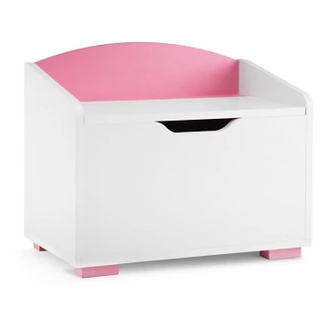 Aufbewahrungsbehälter für Kinder PABIS 50x60 cm weiß/rosa