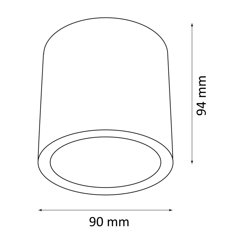 Außenstrahler OHIO 1xGU10/10W/230V IP54 schwarz