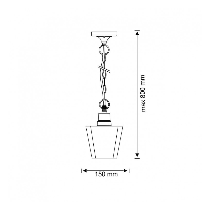 Auβen-Kronleuchter GIZA 1xE27/10W/230V IP44