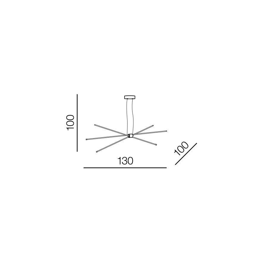 Azzardo AZ3135 - LED Hängeleuchte JAX LED/33W/230V