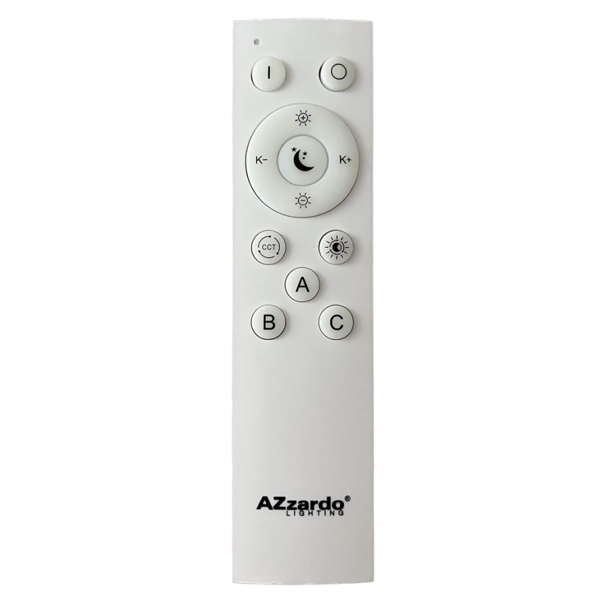 Azzardo AZ4992 - Dimmbare LED-Deckenleuchte SANTANA LED/50W/230V golden + Fernbedienung