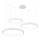 Azzardo AZ5025 - Dimmbare LED-Hängeleuchte an Schnur AGNES LED/120W/230V weiß