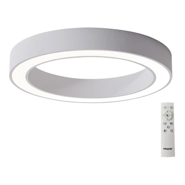 Azzardo AZ5037 - Dimmbare LED-Deckenleuchte MARCO LED/80W/230V weiß + Fernbedienung