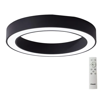 Azzardo AZ5038 - Dimmbare LED-Deckenleuchte MARCO LED/80W/230V schwarz + Fernbedienung