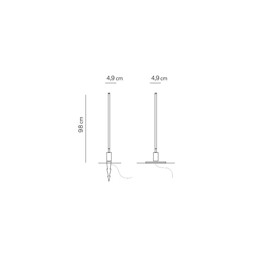 Azzardo AZ5338 - LED-Außenleuchte FREDO LED/12W/230V IP54 98 cm