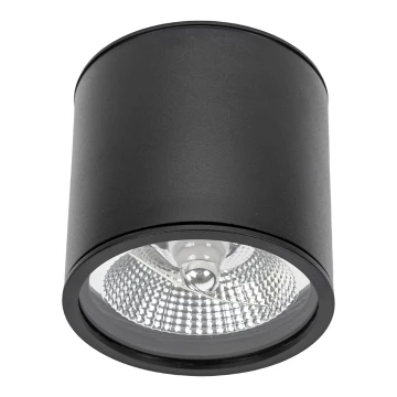 Badezimmer-Strahler CHLOE AR111 1xGU10/50W/230V IP65 rund schwarz