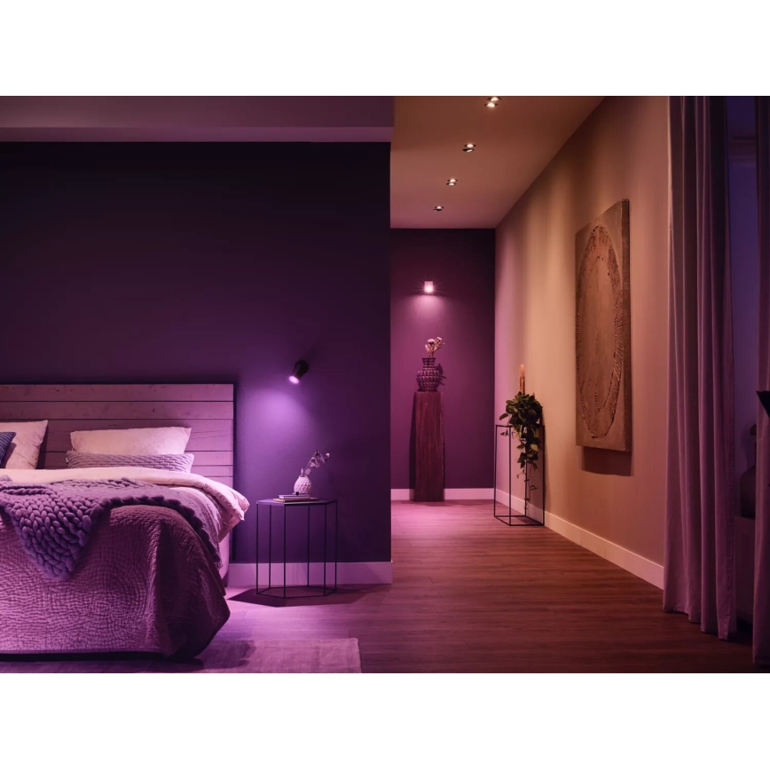 Basis-Set Philips Hue WHITE AND COLOR AMBIANCE 3xGU10/4,2W/230V 2000-6500K + Verbindungsgerät