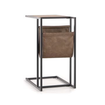 Beistelltisch COMPACT 65x47 cm schwarz/braun