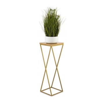 Blumenständer LOFT 70x24 cm golden/braun