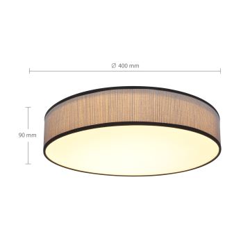 Brilagi - Dimmbare LED-Deckenleuchte AURORA LED/48W/230V 3000-6500K d 40 cm + Fernbedienung