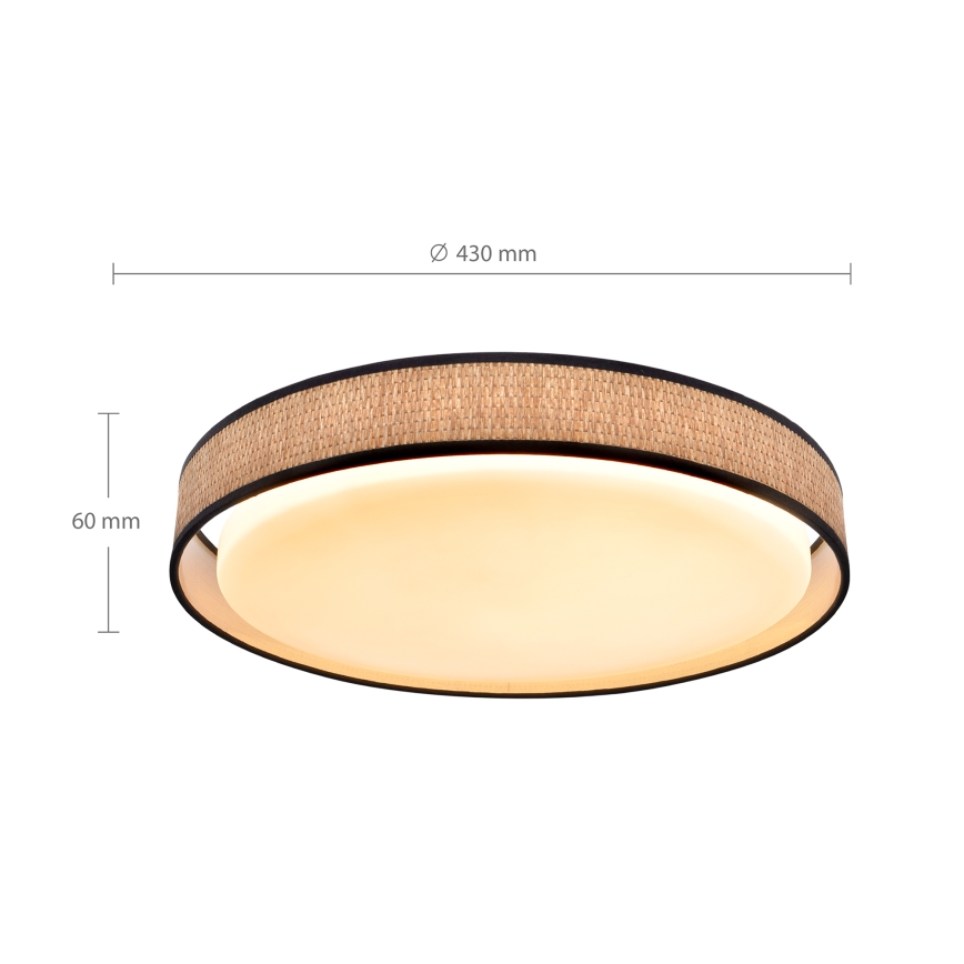 Brilagi - Dimmbare LED-Deckenleuchte PILAR LED/48W/230V 3000-6500K d 43 cm + Fernbedienung