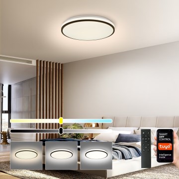 Brilagi - Dimmbare LED-Deckenleuchte SMART LED/28W/230V 3000-6000K d 35 cm Wi-Fi Tuya + Fernbedienung