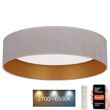 Brilagi – Dimmbare LED-Deckenleuchte VELVET SMART LED/24W/230V d 45 cm 2700-6500K Wi-Fi Tuya + Fernbedienung