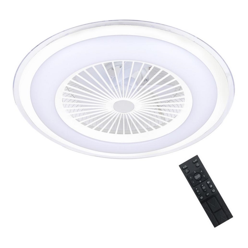 Brilagi - Dimmbare LED-Leuchte mit Ventilator RONDA LED/48W/230V 3000-6000K weiß + Fernbedienung