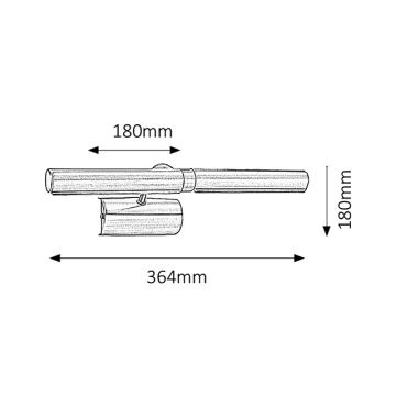 Brilagi - LED-Bilderleuchte DANAE 2xE14/6W/230V bronzen