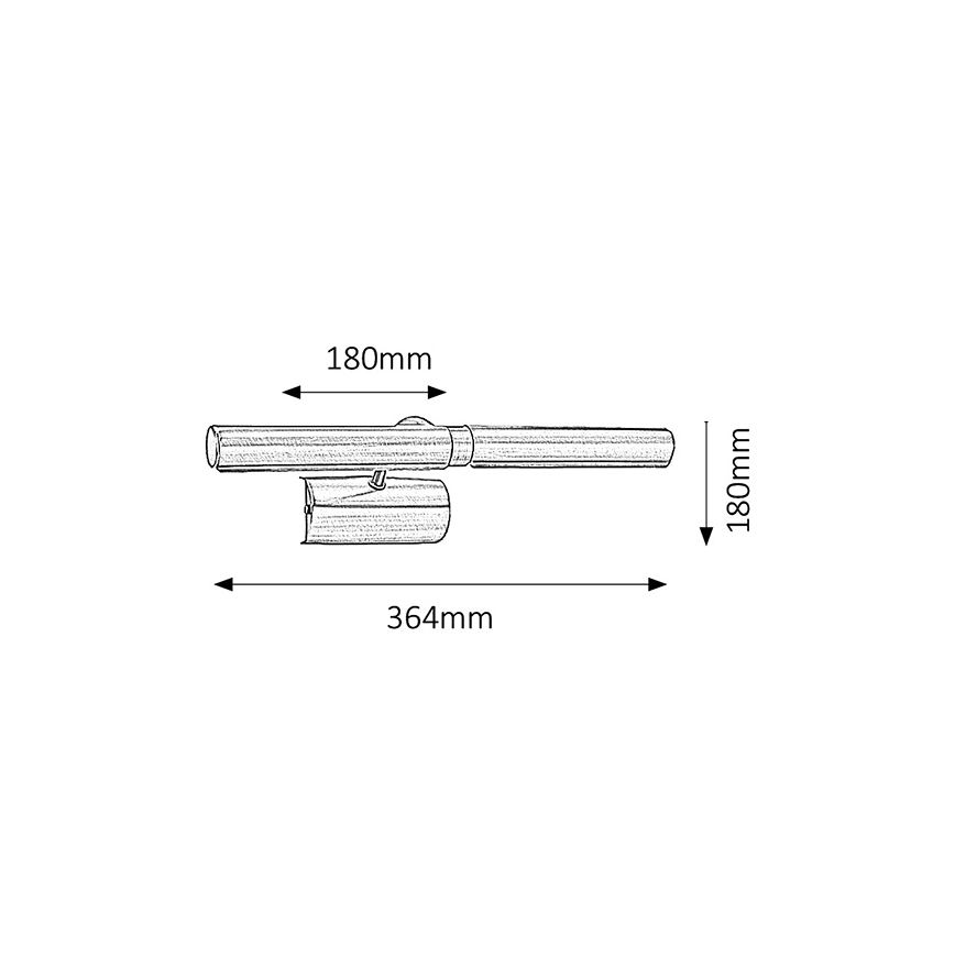 Brilagi - LED-Bilderleuchte DANAE 2xE14/6W/230V matt Chrom