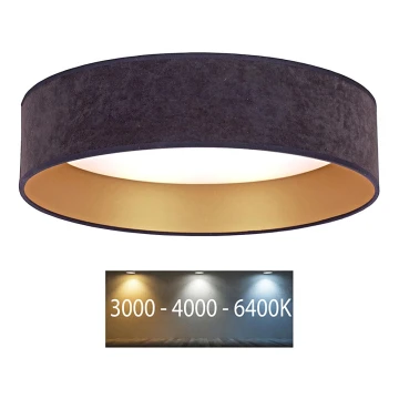 Brilagi - LED-Deckenleuchte VELVET LED/12W/230V d. 30 cm 3000K/4000K/6400K grau/gold